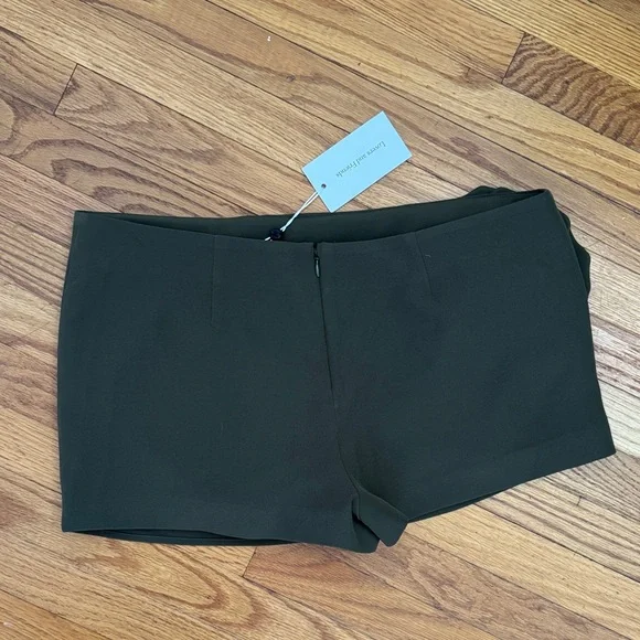 Revolve Zora Olive Green Skort with Floral Accent - Picture 2 of 6